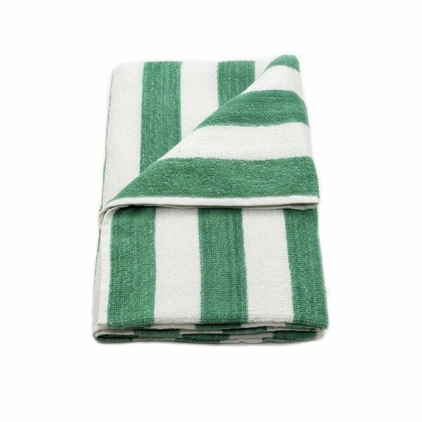 Kd Bufe GOC Cotton Vat Dyed Stripes Pool Towel Green , 6PK KD3183158